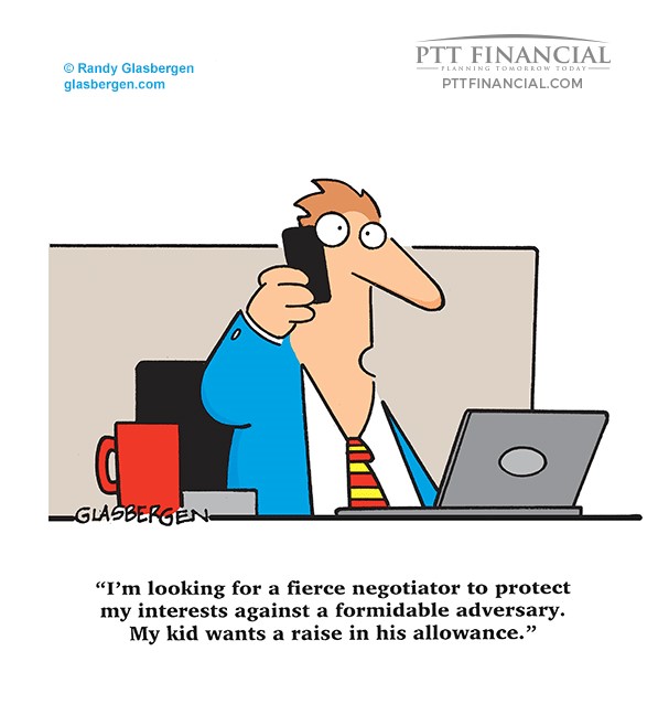 PTT Financial Cartoon of the Week: I’m Looking for a Fierce Negotiator