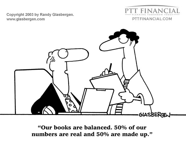 PTT Financial Cartoon of the Week: Our Books are Balanced